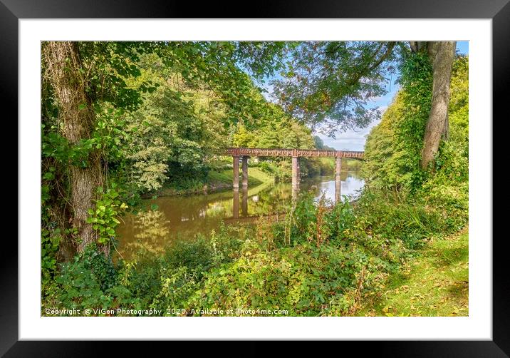 Redbrook Bridge on the River Wye Framed Mounted Print by Gordon Maclaren