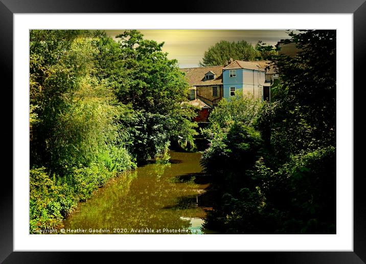 Lazy River Framed Mounted Print by Heather Goodwin
