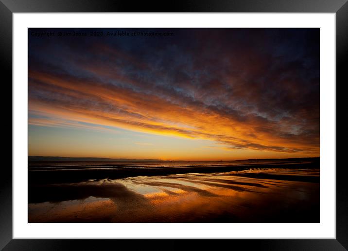 Waiting for Sunrise on Blyth beach Framed Mounted Print by Jim Jones
