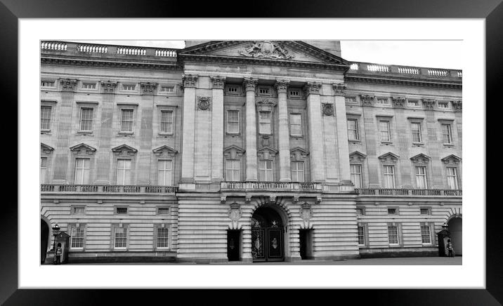 Buckingham Palace in London, residence and adminis Framed Mounted Print by M. J. Photography