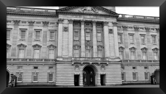 Buckingham Palace in London, residence and adminis Framed Print by M. J. Photography