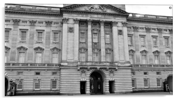 Buckingham Palace in London, residence and adminis Acrylic by M. J. Photography