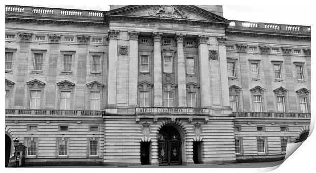Buckingham Palace in London, residence and adminis Print by M. J. Photography