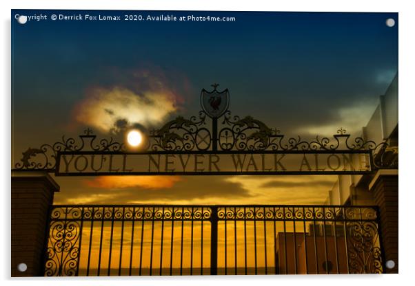 Liverpool FC Gates Acrylic by Derrick Fox Lomax