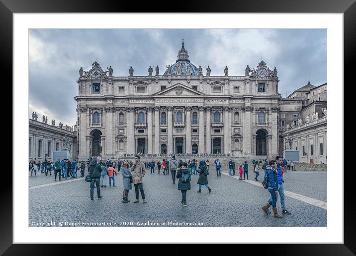 Saint Peters Square at Rome, Italy Framed Mounted Print by Daniel Ferreira-Leite