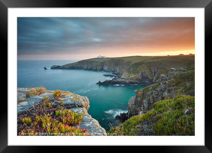 Evening Glow Framed Mounted Print by Si Betteridge