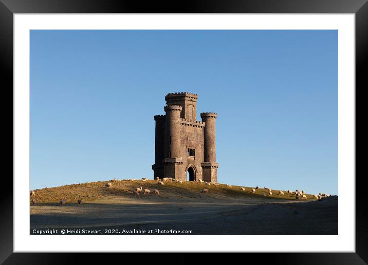 Paxtons Tower in Carmarthenshire, Wales Framed Mounted Print by Heidi Stewart