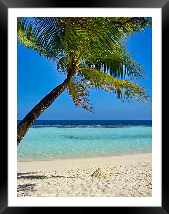 Maldives Paradise Framed Mounted Print by Jan Gregory