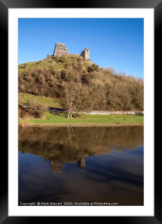 Dryslwyn Castle, Carmarthenshire, Mid Wales UK  Framed Mounted Print by Heidi Stewart