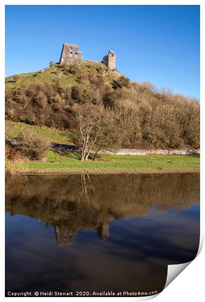 Dryslwyn Castle, Carmarthenshire, Mid Wales UK  Print by Heidi Stewart