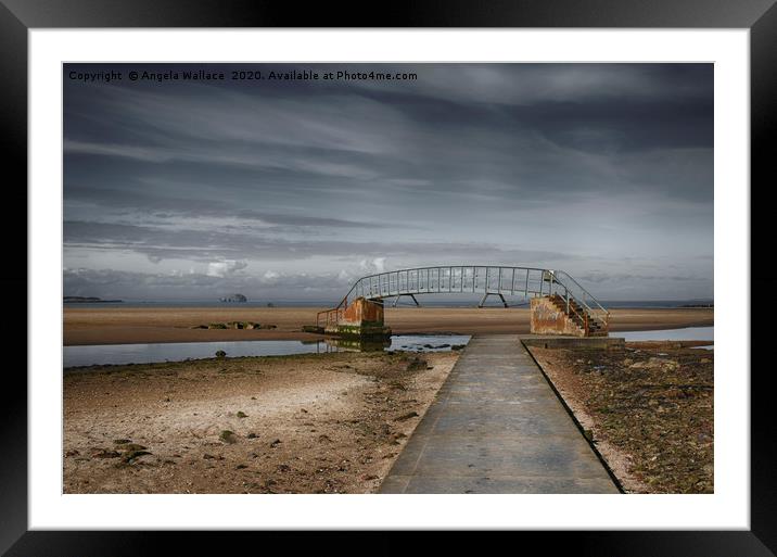 A bridge to nowhere Framed Mounted Print by Angela Wallace