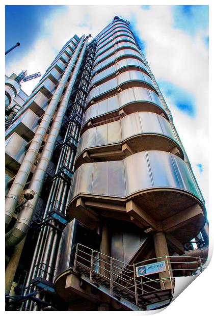 Lloyds Building iCity of London Print by Andy Evans Photos