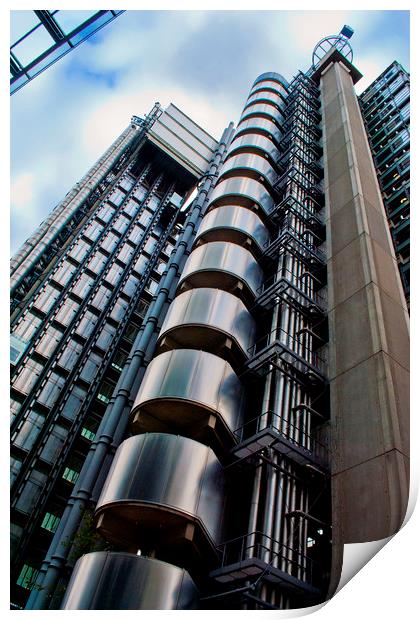 Lloyds Building City of London Print by Andy Evans Photos
