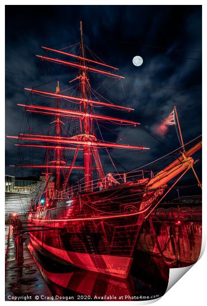 RRS Discovery Ship Dundee Print by Craig Doogan
