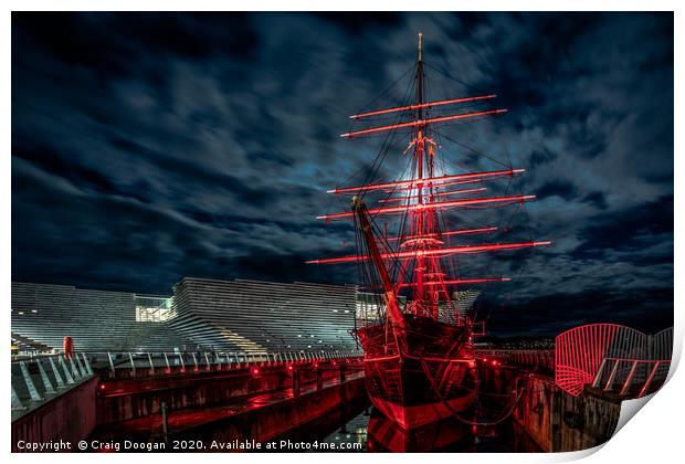 RRS Discovery Dundee Print by Craig Doogan
