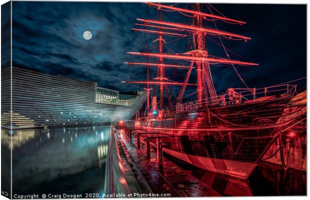 RRS Discovery Ship Dundee Canvas Print by Craig Doogan