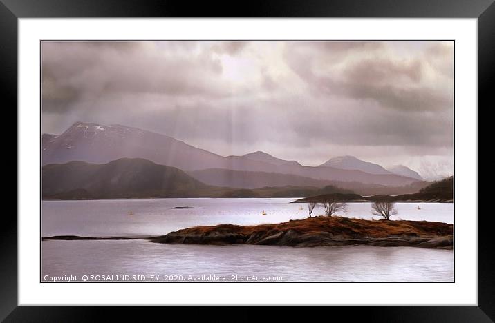 "Misty Mauve Norway " Framed Mounted Print by ROS RIDLEY
