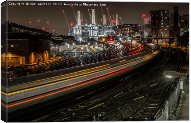 London City Nights Canvas Print by Dan Davidson