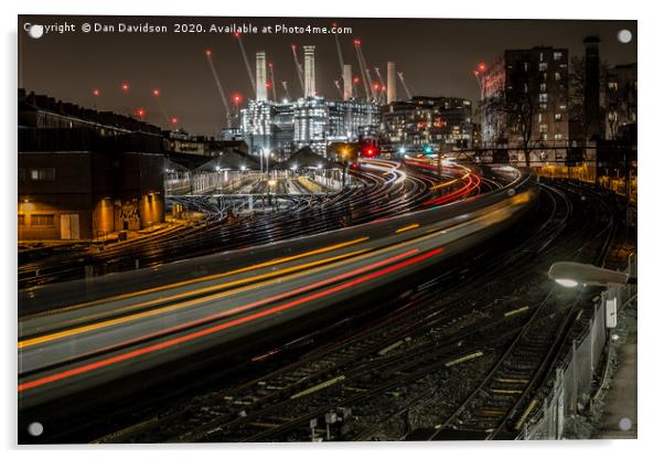 London City Nights Acrylic by Dan Davidson