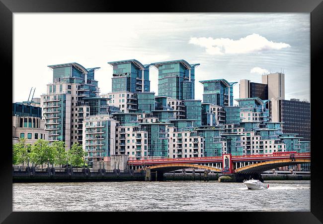 Vauxhall Road Bridge Framed Print by Karen Martin