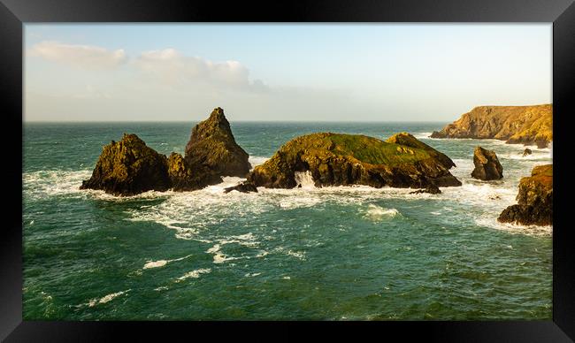 Kynance Cove Framed Print by David Martin