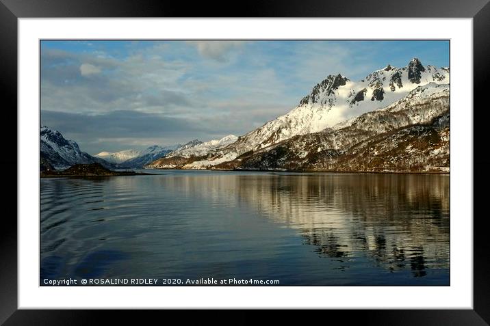 "Rippling reflections" Framed Mounted Print by ROS RIDLEY