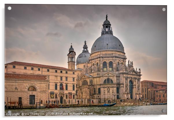 Basilica Santa Maria della Salute Acrylic by Viv Thompson