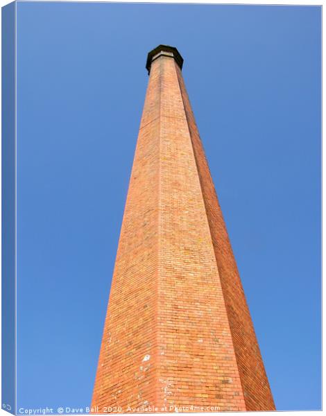 Brick Chimney. Canvas Print by Dave Bell