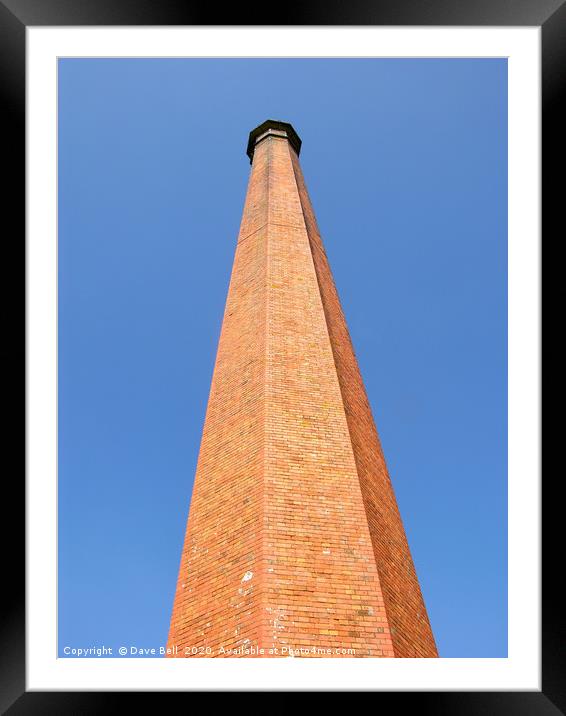 Brick Chimney. Framed Mounted Print by Dave Bell