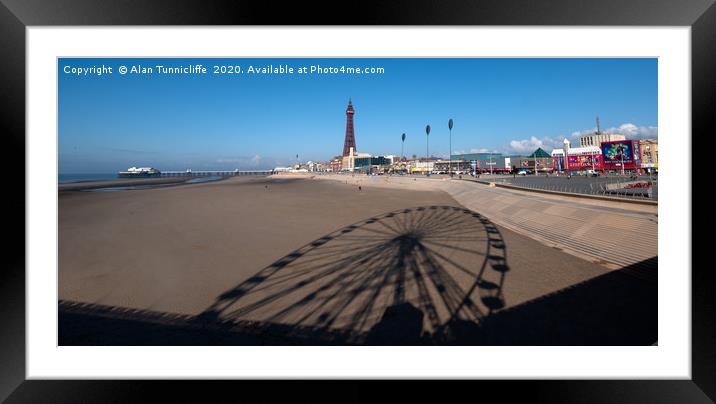 Blackpool sea front Framed Mounted Print by Alan Tunnicliffe
