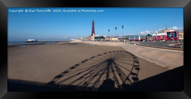 Blackpool sea front Framed Print by Alan Tunnicliffe
