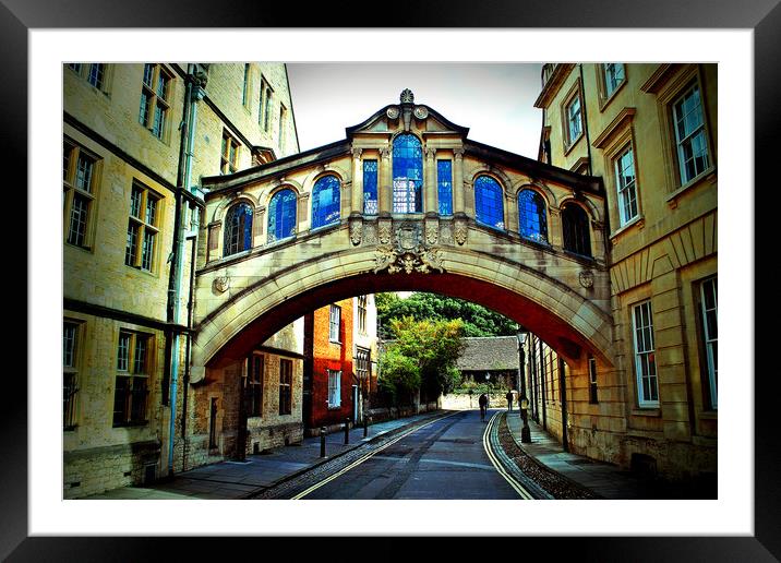 Hertford Bridge of Sighs Oxford England Framed Mounted Print by Andy Evans Photos