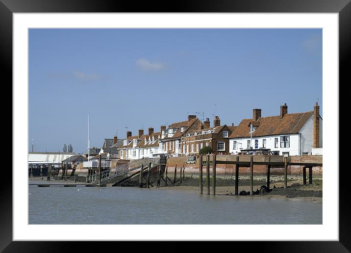 Burnham on Crouch Framed Mounted Print by David French