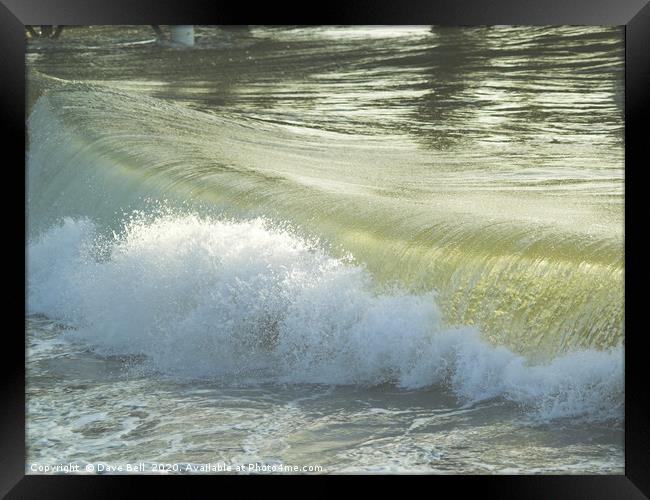 Glass Wave Framed Print by Dave Bell