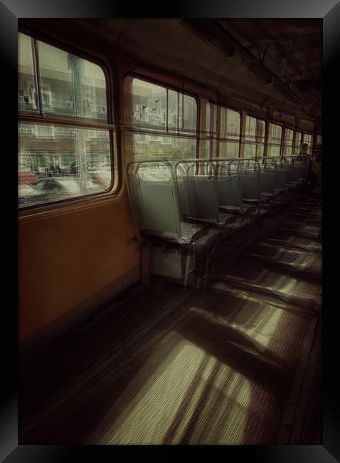 Old tram vagon Framed Print by Larisa Siverina