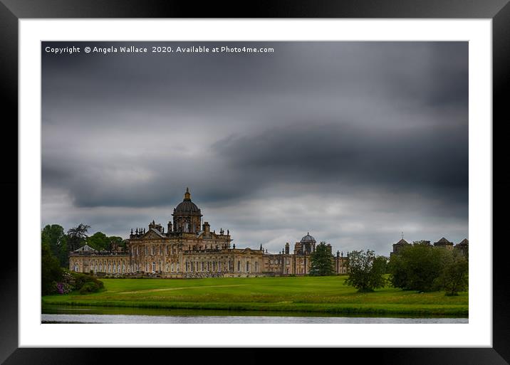 Castle Howard Framed Mounted Print by Angela Wallace