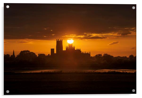 Ely Cathedral at sunset Acrylic by Andrew Sharpe