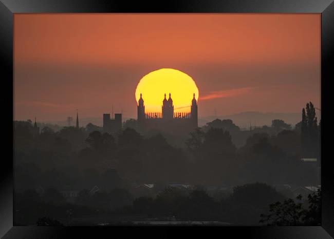 Radiant Morning View, King's College Chapel, Cambr Framed Print by Andrew Sharpe