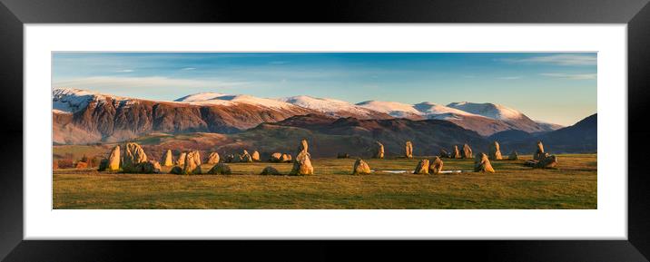 Castlerigg Stone Circle, Cumbria Framed Mounted Print by Andrew Sharpe