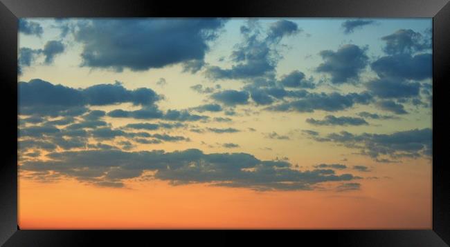 summer sky background Framed Print by M. J. Photography