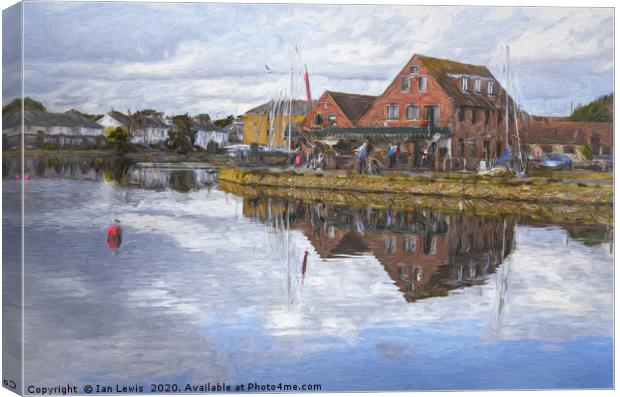 Emsworth Harbour Canvas Print by Ian Lewis
