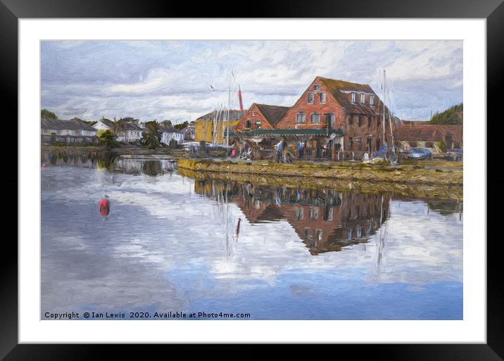 Emsworth Harbour Framed Mounted Print by Ian Lewis
