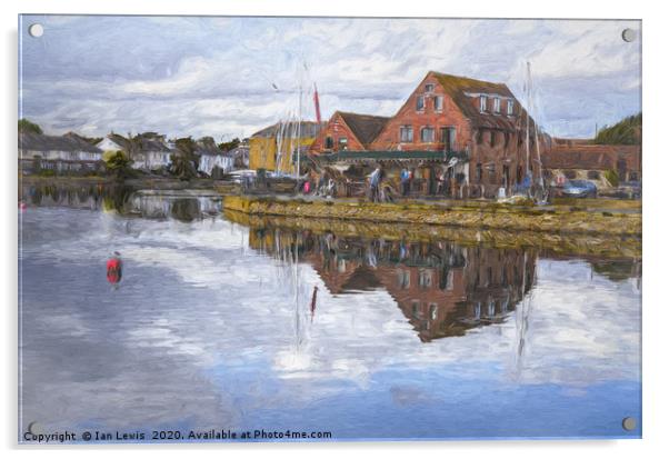 Emsworth Harbour Acrylic by Ian Lewis