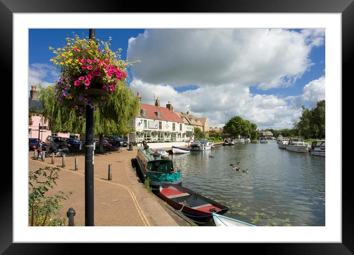 Riverside, Ely, Cambridgeshire Framed Mounted Print by Andrew Sharpe