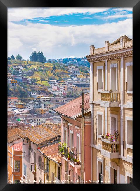 Historic Center of Quito Ecuador Framed Print by Daniel Ferreira-Leite