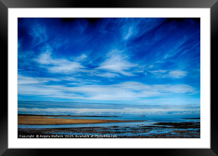 Belhaven Bay Framed Mounted Print by Angela Wallace