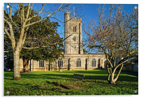 St Mary's Church, Axminster,Devon                  Acrylic by Darren Galpin