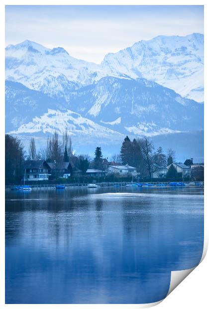 Swiss Alps  Print by Svetlana Sewell