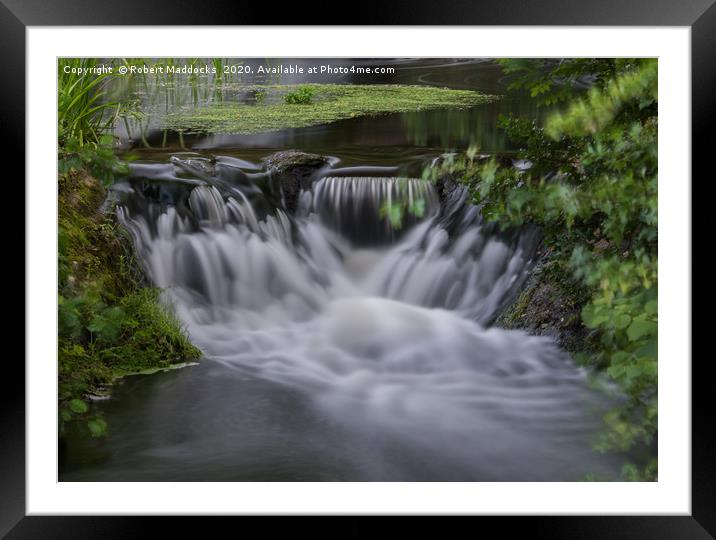 Shepshed Mill WaterFall Framed Mounted Print by Robert Maddocks