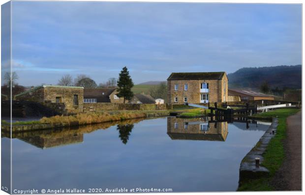 Lock Keepers House Canvas Print by Angela Wallace